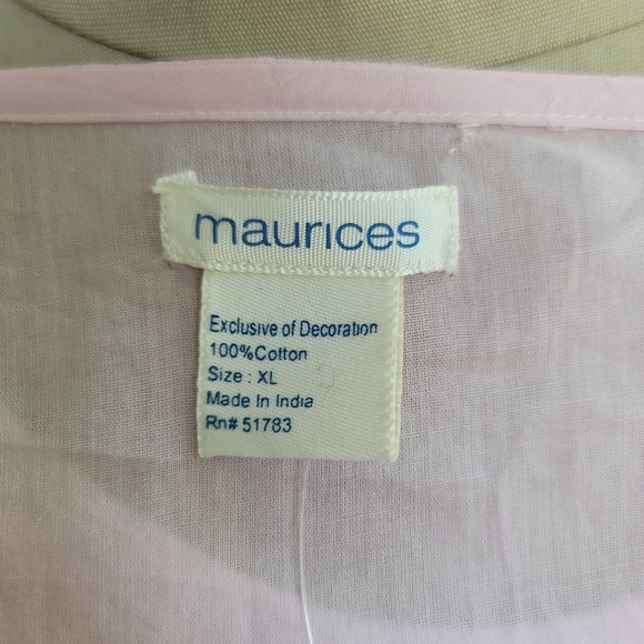 NWT Pink Cotton shirt sz XL - Picture 7 of 11